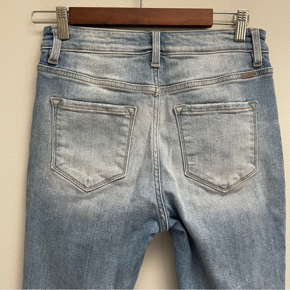 KanCan high rise skinny jeans distressed button fly size 28 - Picture 7 of 9